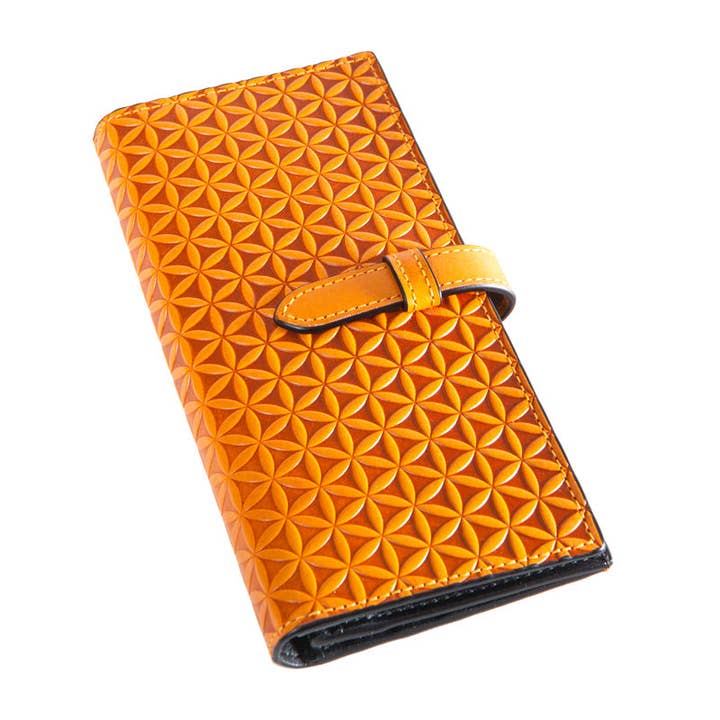 Embossed Leather Wallet Freila Brown for wholesale by Munira