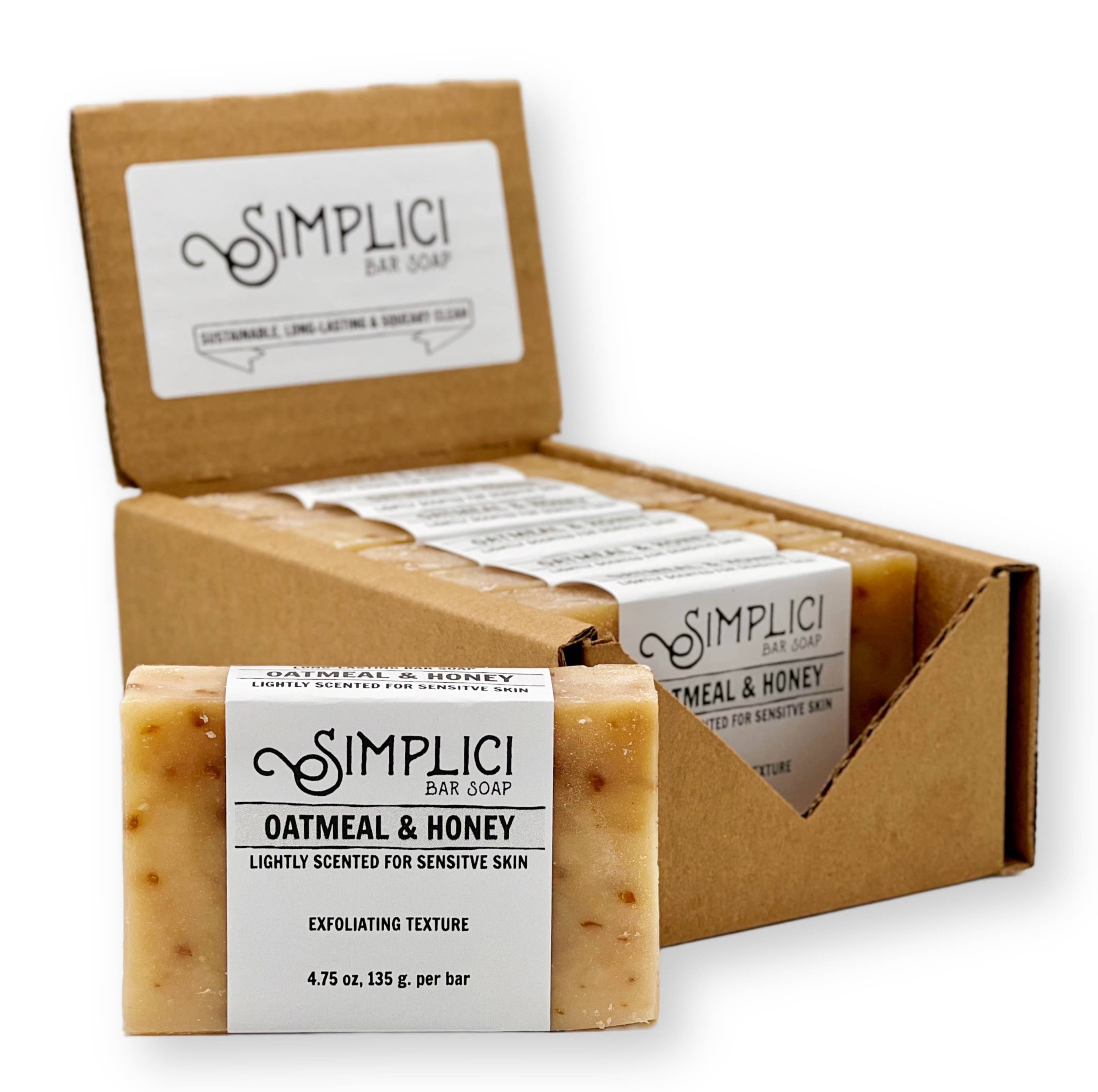 Simplici Soap Factory - Wholesale Bar Soap - SIMPLICI Oatmeal & Honey Natural Soap- for sensitive skin1