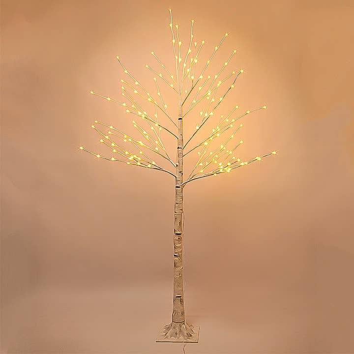 Case Pack of 5- 7-Foot Prelit Birch Christmas Tree/160 LEDs for wholesale by Patch Magic