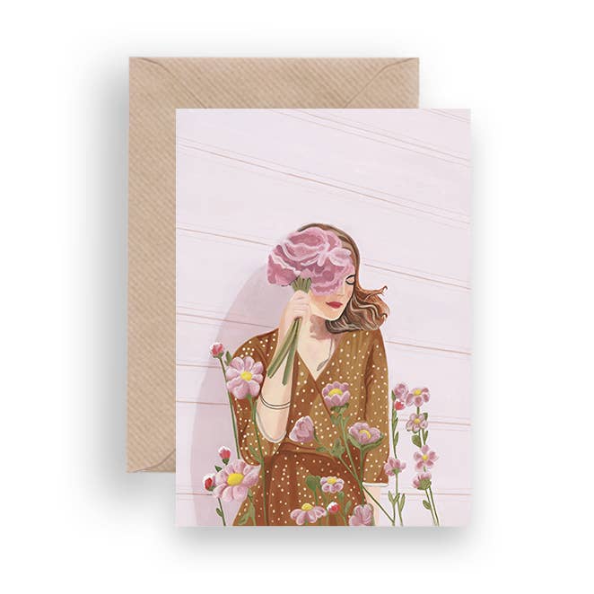 Bloom recklessly Greeting Card for wholesale by Lykkefund Paper