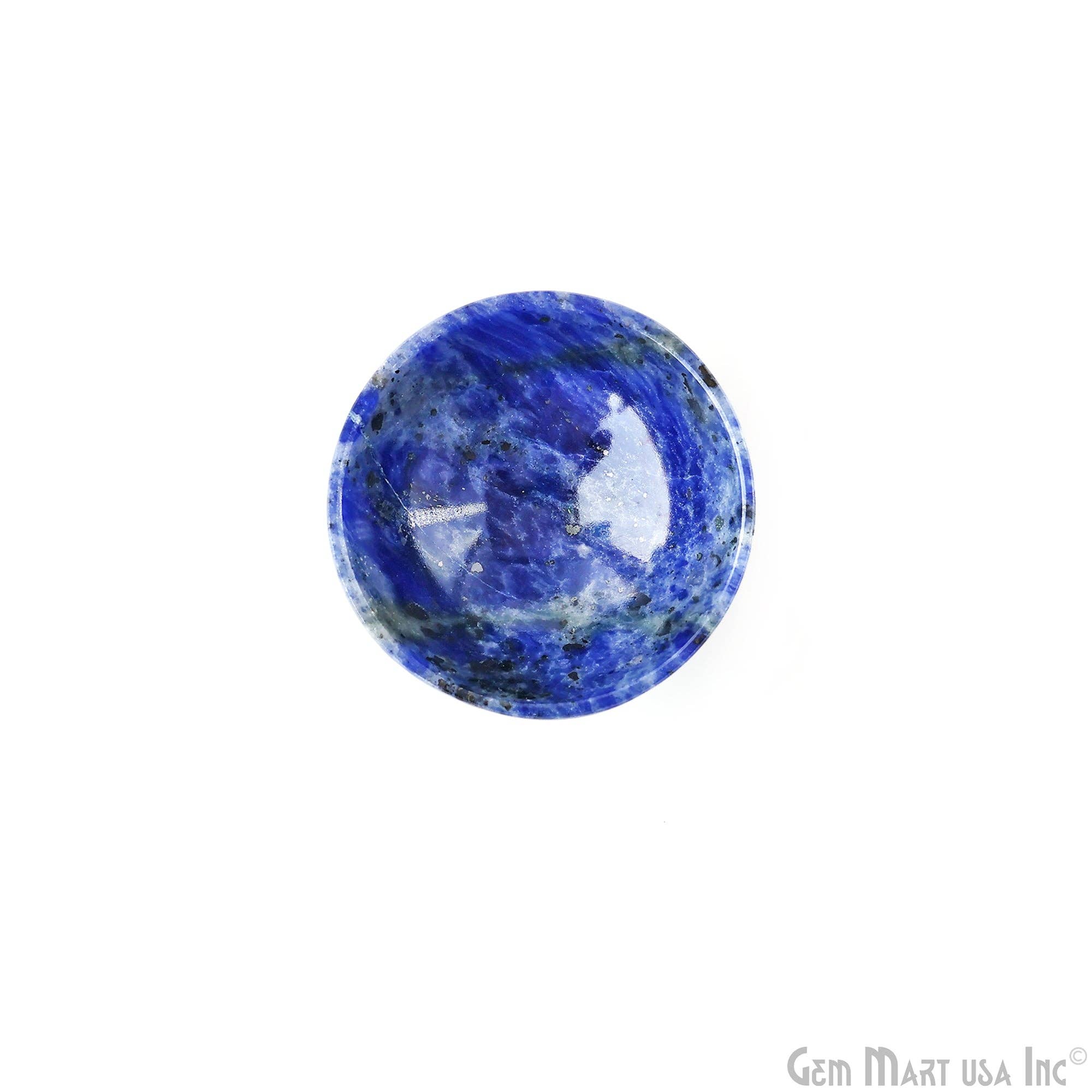 GemMartUSA – wholesale Decorative plate/dish/bowl – Natural Lapis Mini Carved Gemstone Bowl Cup 2 inch7