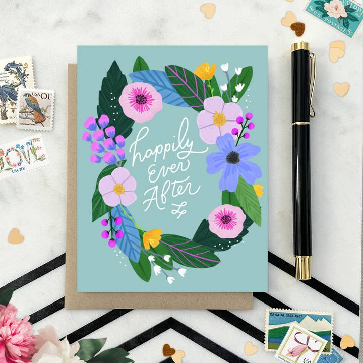 Barone and Co. - Wholesale Trouwkaartje - Blij Tuin Krans Huwelijkskaart3