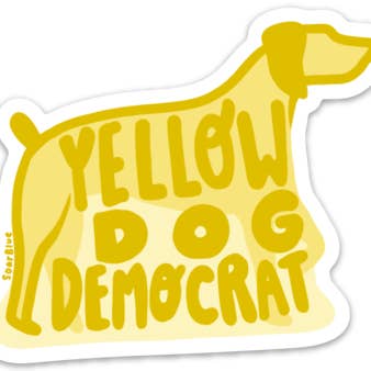SoarBlue - Wholesale Sticker - Yellow Dog Democrat2