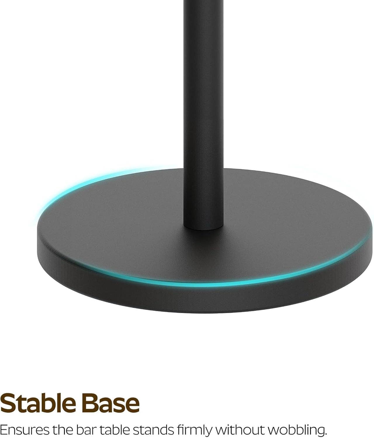 Round Counter height Bar Table Set Industrial Black for wholesale on Faire5