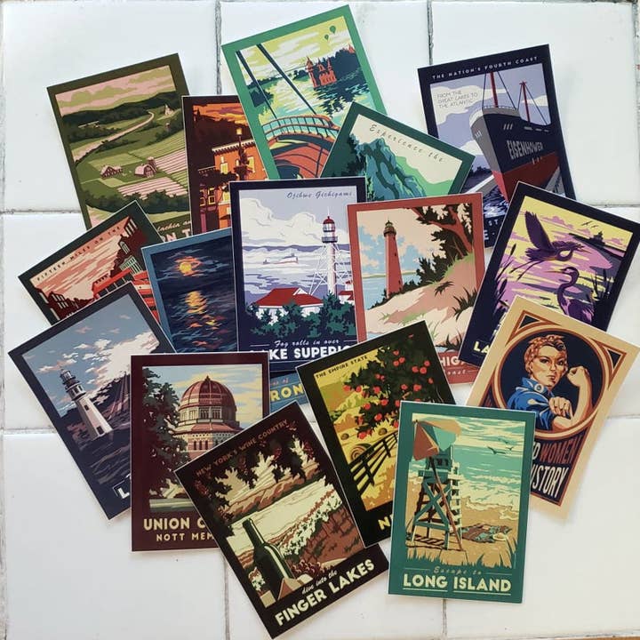Lionheart Graphics - Wholesale Sticker - St. Lawrence Seaway Vintage Travel Vinyl Sticker