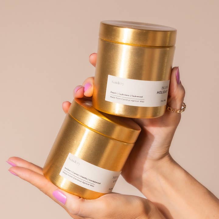 Kandlery - Wholesale Travel Candles - Yuzu Shiso Leaf | BEST SELLER | 9 oz Gold Luxury Candle0