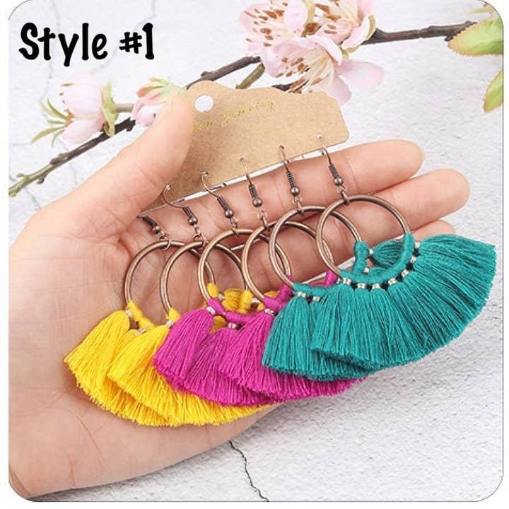 Tassel Earring Packs #1 for wholesale by Kate Tuesday Jewelry