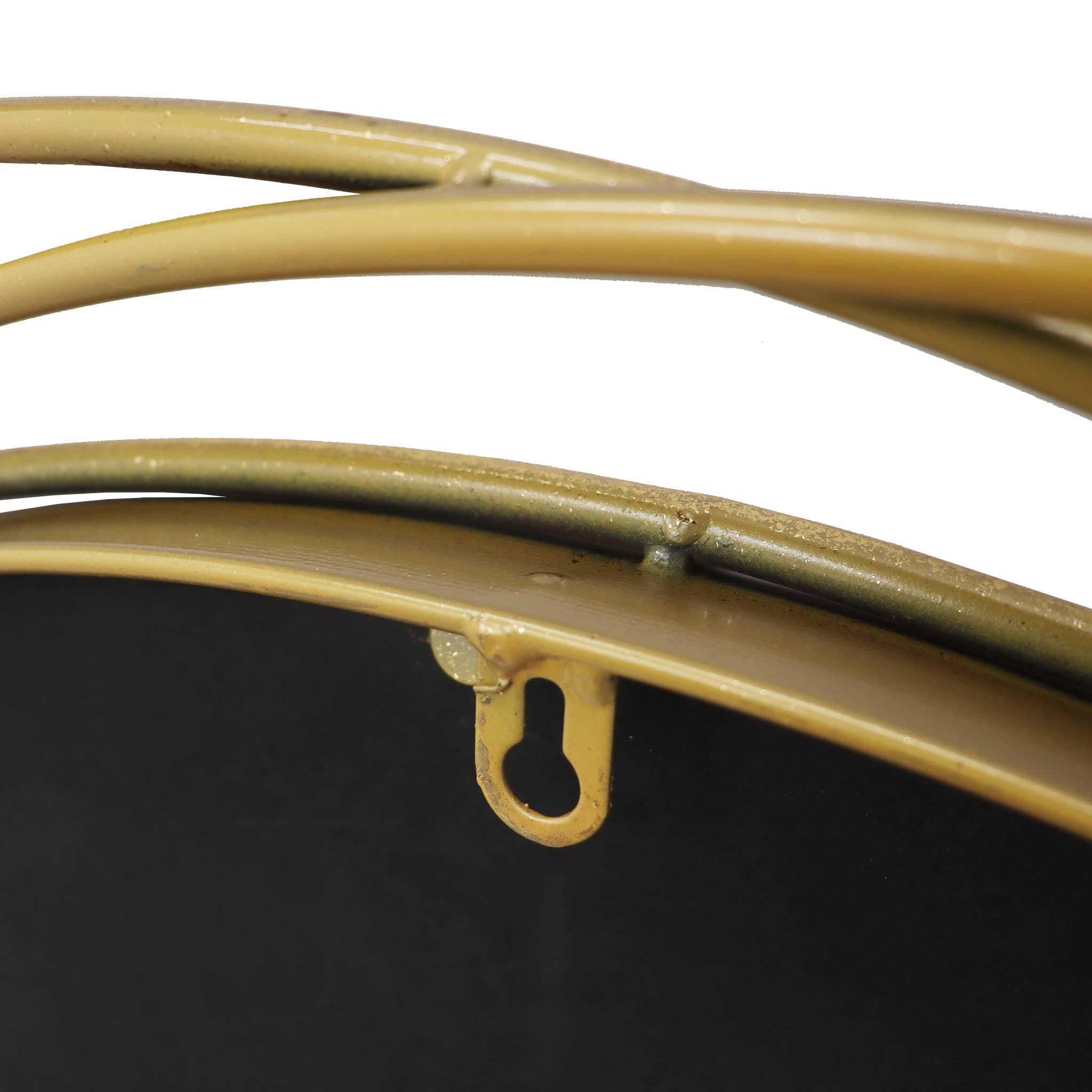 Paris Loft Inc - Vendita all'ingrosso Specchi da parete - PARISLOFT Specchio circolare dorato da 35,7" con cornice in filo metallico7