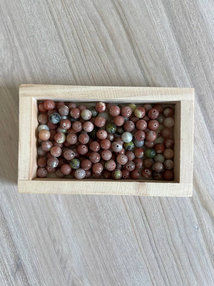 Red Plum Blossom Loose Beads for wholesale by Luna Rae