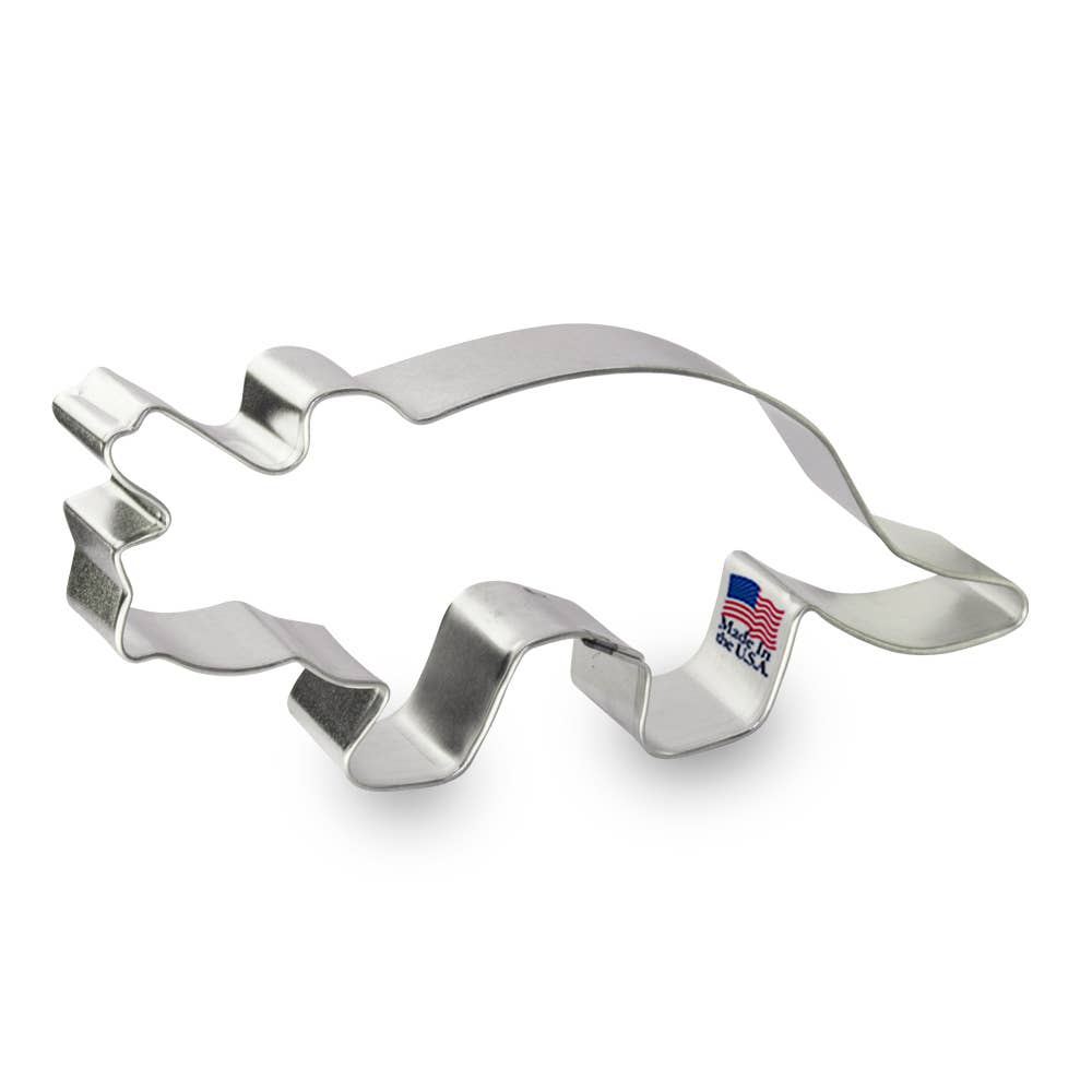 CookieCutter.com - Wholesale Cookie Cutter - Triceratops Dinosaur Cookie Cutter 5 in B11310