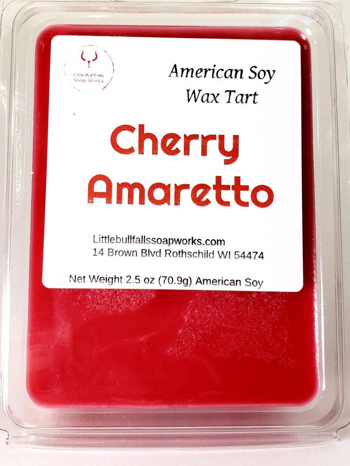 Cera di Soia al Profumo di Amaretto e Ciliegia per la vendita all'ingrosso da parte di Little Bull Falls Soap Works