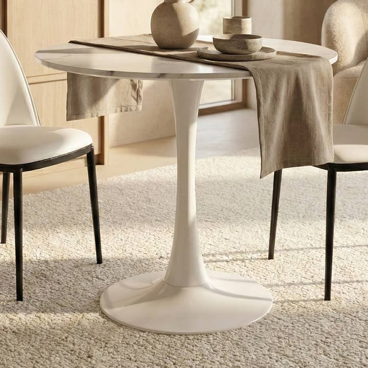Bristol MDF Round Dining Table for Home & Restaurant for wholesale by LeisureMod