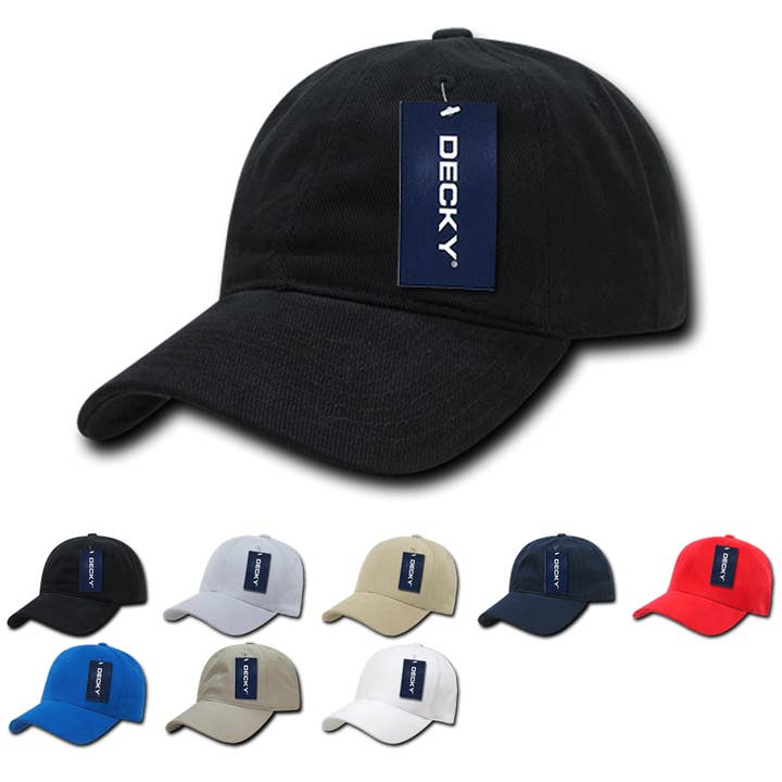 The Park Wholesale - Wholesale Baseball Cap - Unisex - Decky 112 - Brushed Cotton Dad Hat, Low Profile Cap