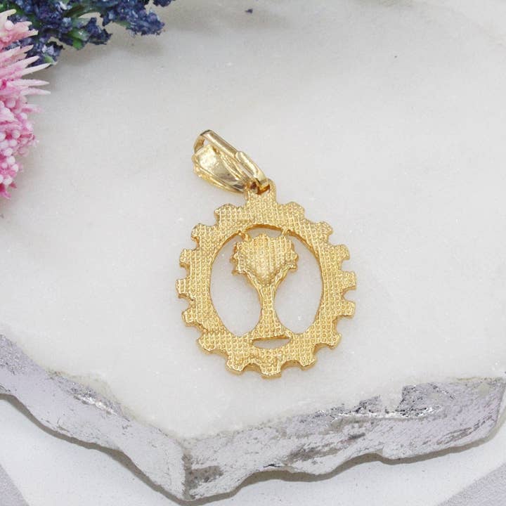 Cherie by Cherie - Wholesale Individual Charm/Pendant - First Communion Cup Medallion Pendant1