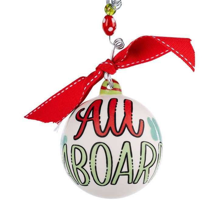 Glory Haus - Wholesale Ornament - All Aboard Christmas Train Ornament- Christmas Décor