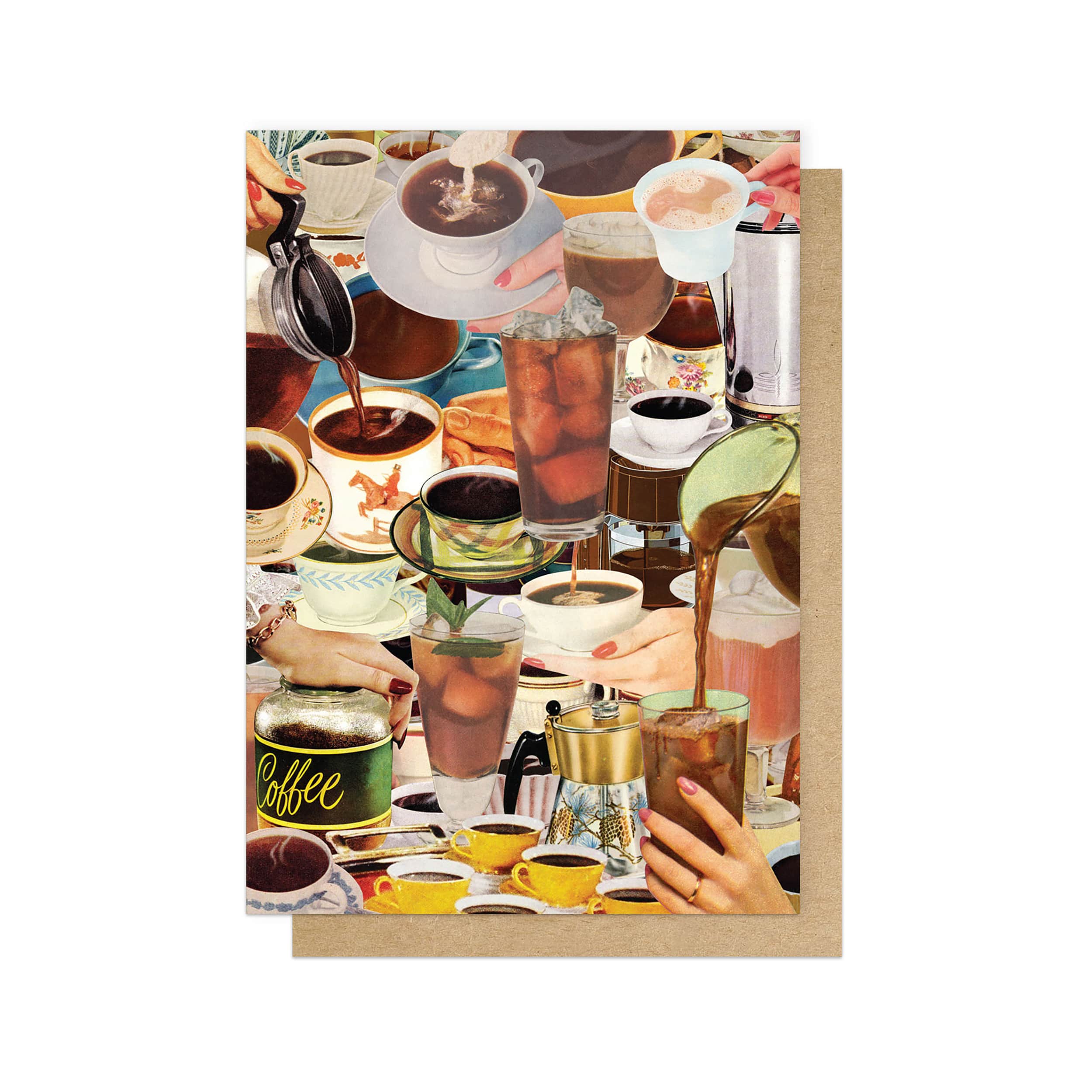 East End Prints - Greetings Cards & Postcards - Wholesale Everyday Greeting Card - Coffee Greetings Card0