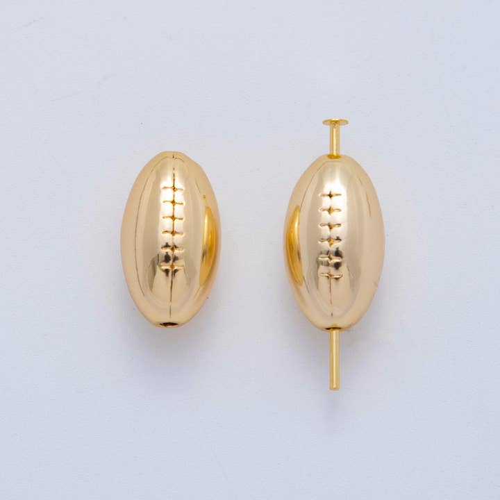 Aim Eternal - Vente Clous d'oreille - Équipement de sport de football en or rempli 18K 9,5 mm | B826