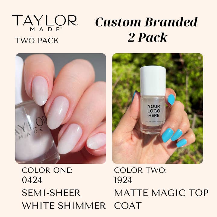 Taylor Made Polish - Vendita all'ingrosso Smalto per unghie - Smalto per unghie personalizzato: confezione da 2 a lunga tenuta + vegano + non tossico218