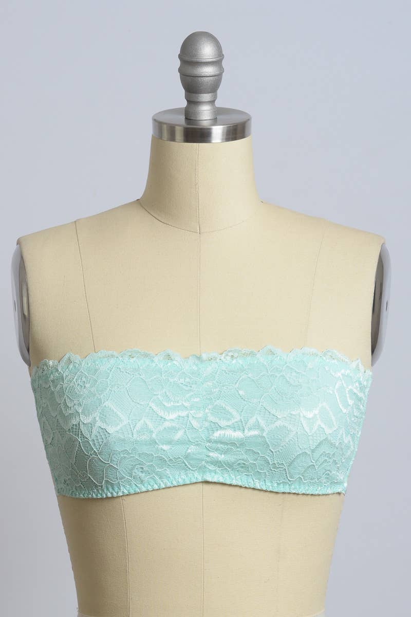 Leto Accessories – Großhandel Bralette – Damen – Boho-Spitzen-Bandeau mit Korsettrücken0