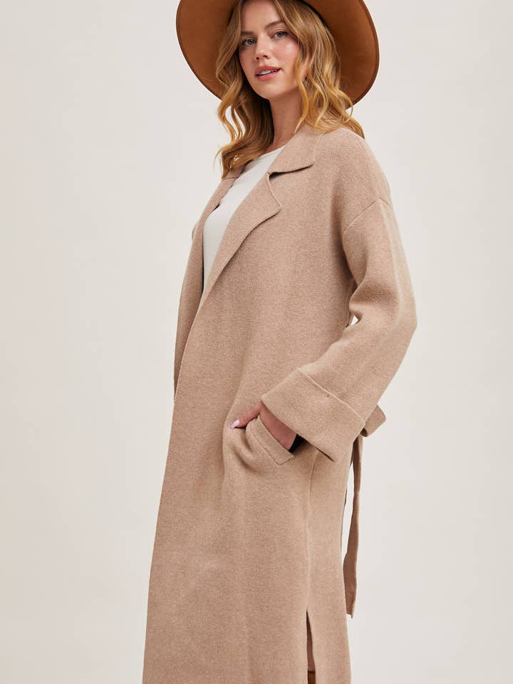 Bluivy - Wholesale Trench Coat - Women's - EFFORTLESS KNITTED TRENCH COAT