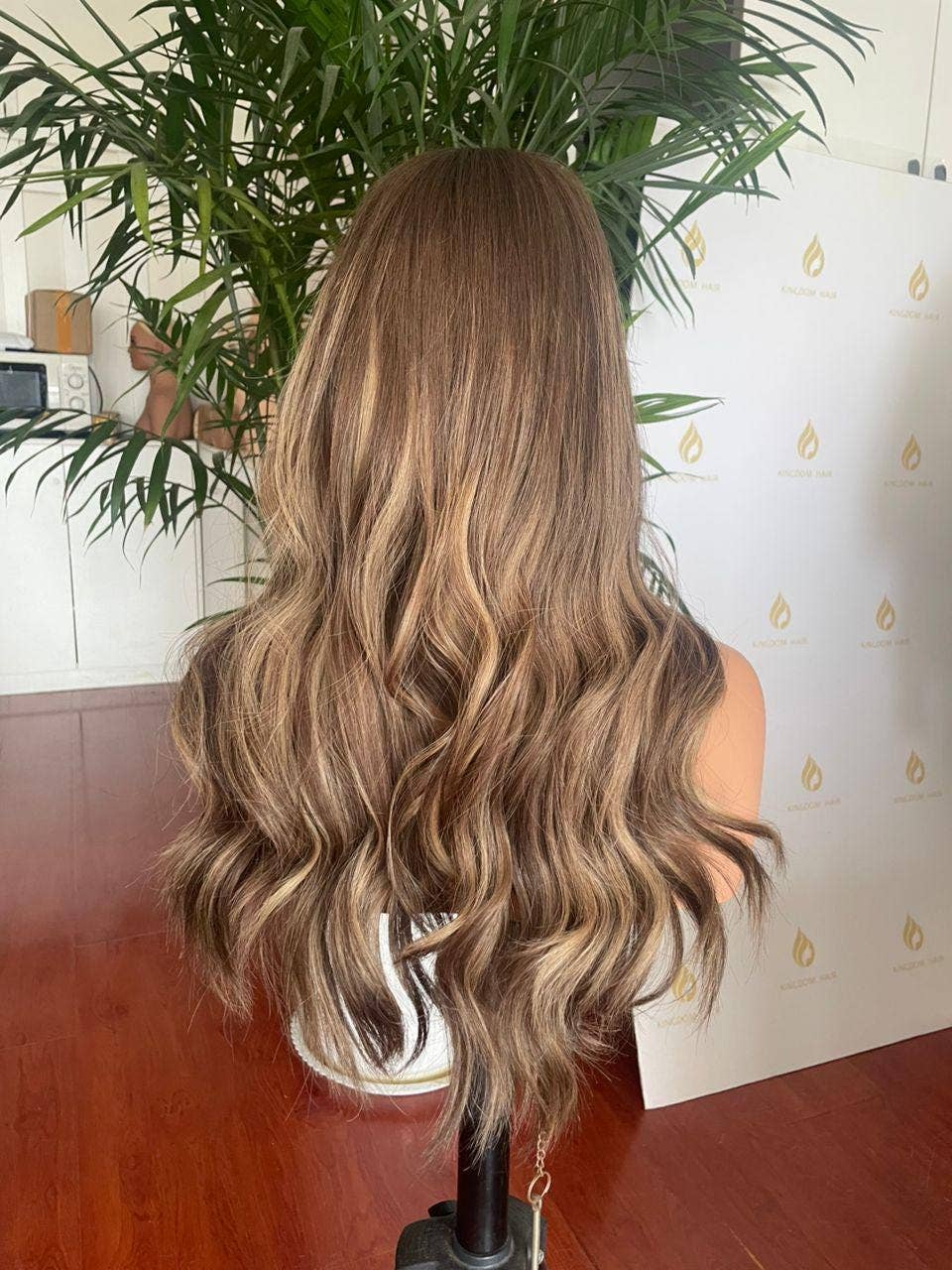 Gaurash Beauty Supply Inc. - Wholesale Hair Extensions - Balayage Lace Wig: Long Wavy Blonde Brown Human Hair3