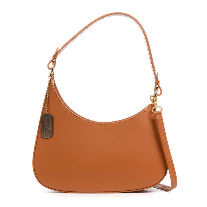 Sac bandoulière femme Angolo. Cuir véritable finition Ruga pour la vente par FIRENZE ARTEGIANI