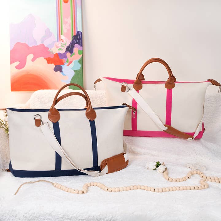 GirlyPirateCo - Wholesale Weekender Bag - Women's - Travel Large Capacity Canvas Duffle Tote Bag2