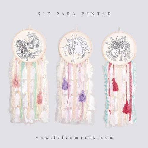 MANIK - Vente Kit de bricolage - Kit de peinture BUTTERFLY DIY Dreamcatcher, kit de bricolage avec 5 SHARPIES7