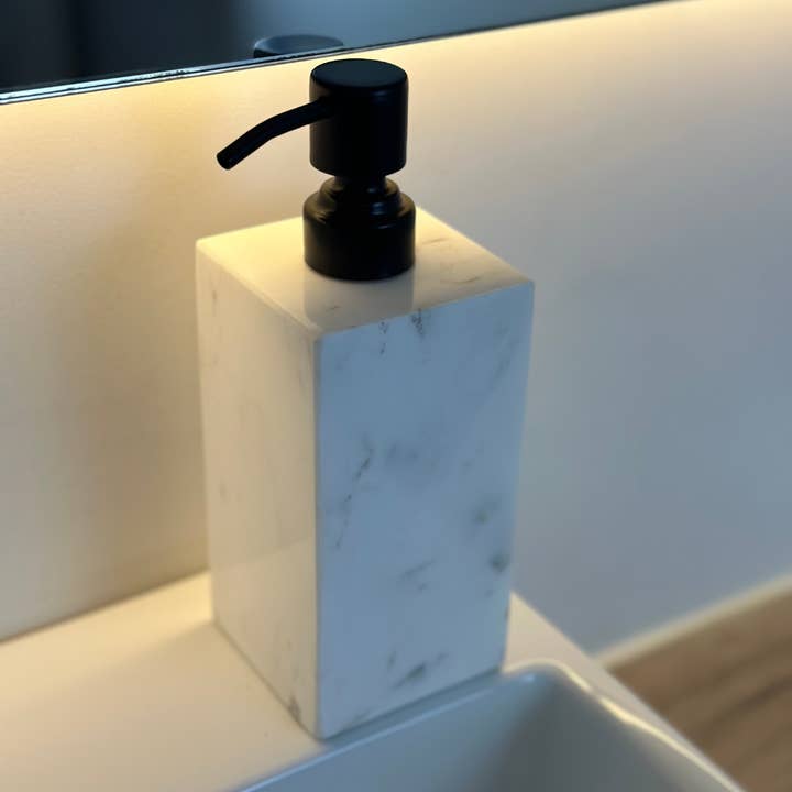 Homexclusive - Wholesale Soap Dispenser - Marble soap dispenser - white/black3