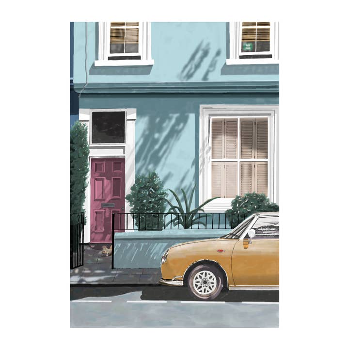 Shadows In Blue Grußkarte für den Großhandel von Not at all Jack