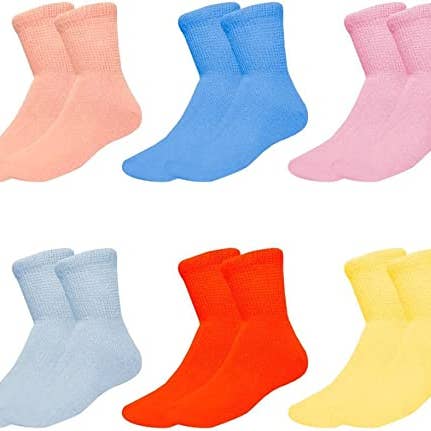 Chaussettes pour diabétiques, chaussettes à cheville en coton avec coussin circulatoire non contraignant pour femmes pour la vente par VINCO GROUP