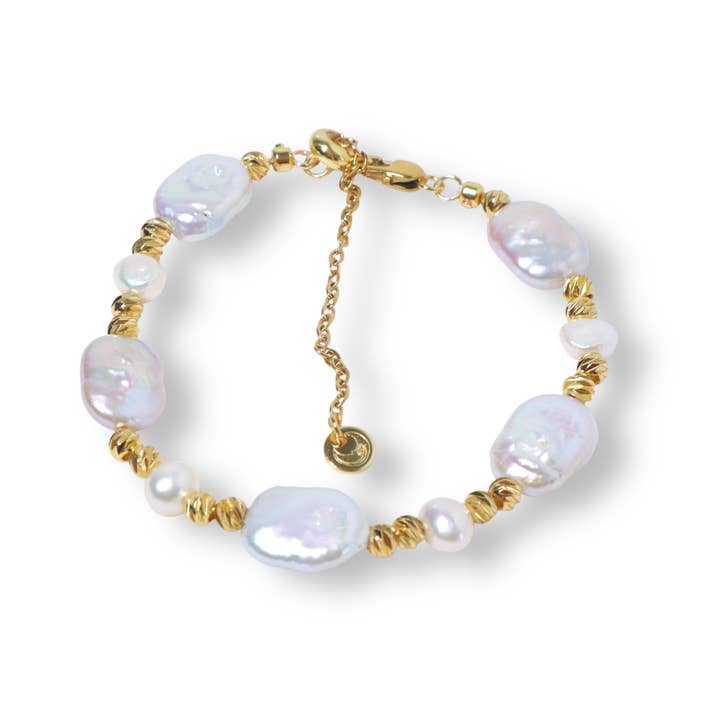 Rechteckiges Süßwasserperlenarmband für den Großhandel von Ninemoo