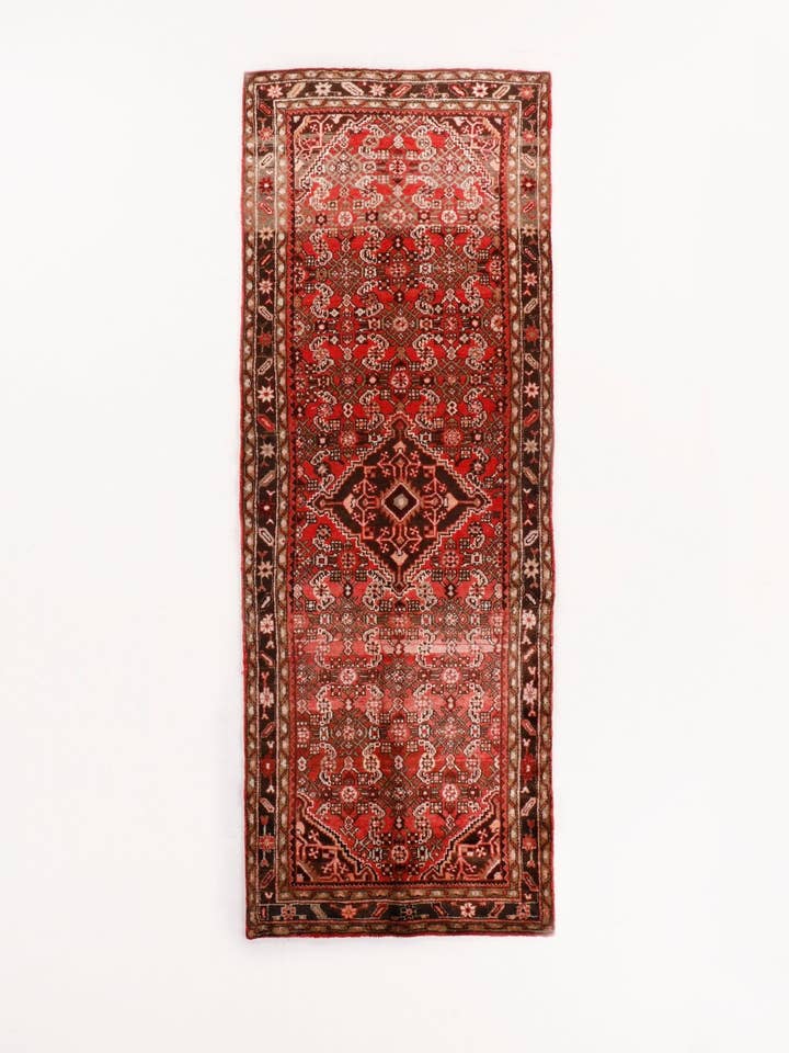 Tapis de couloir persan Hosseinabad | 1,12 m x 3,28 m pour la vente par Rug the Rock