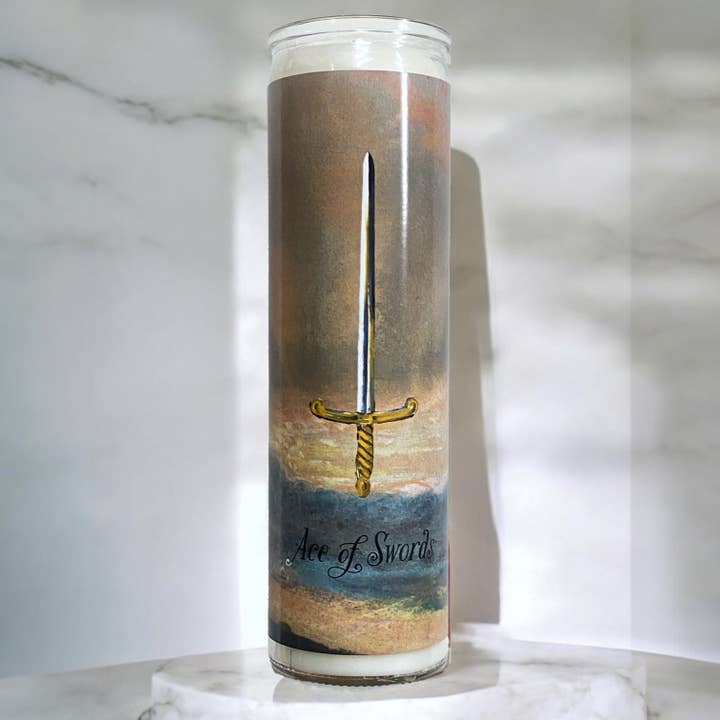 Bougie Rituel de Soja "As d'Épées" pour la vente par Snakes for Hair