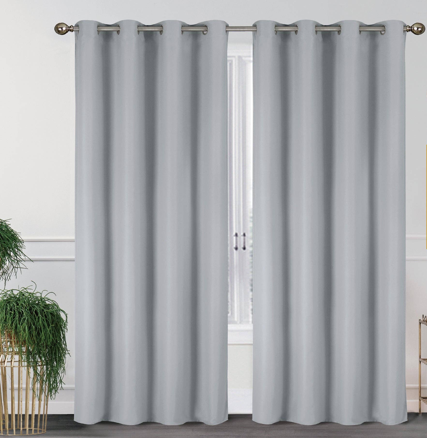 J&V TEXTILES – wholesale Curtain – 2 Pack - 55'' X 84'' Solid Thermal Blackout Panels (19 Colors)25