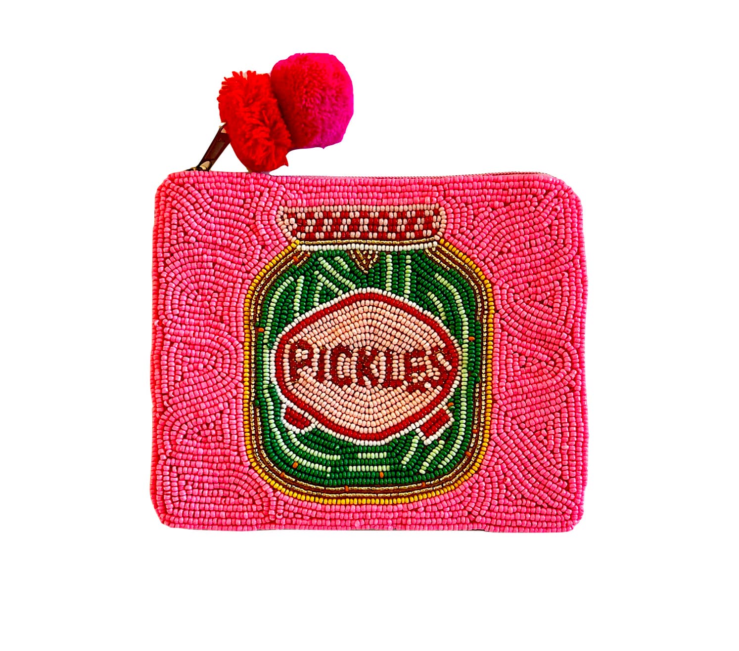 Lily Posh - Wholesale Coin Purse - Women's - Beaded Pickles Coin Purse, Seed Bead Coin Pouch, Lily Posh