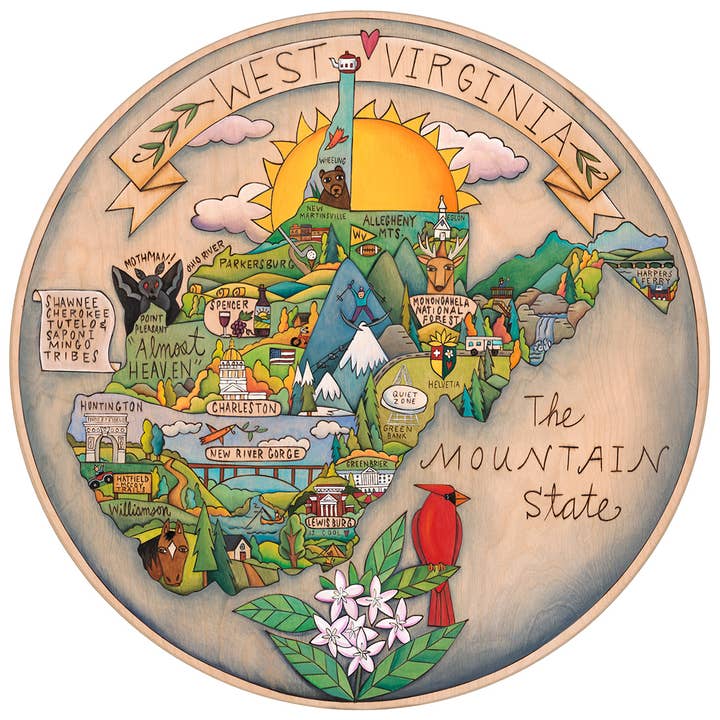 „Vildt og vidunderligt“ | West Virginia Lazy Susan for engroshandel hos Sticks