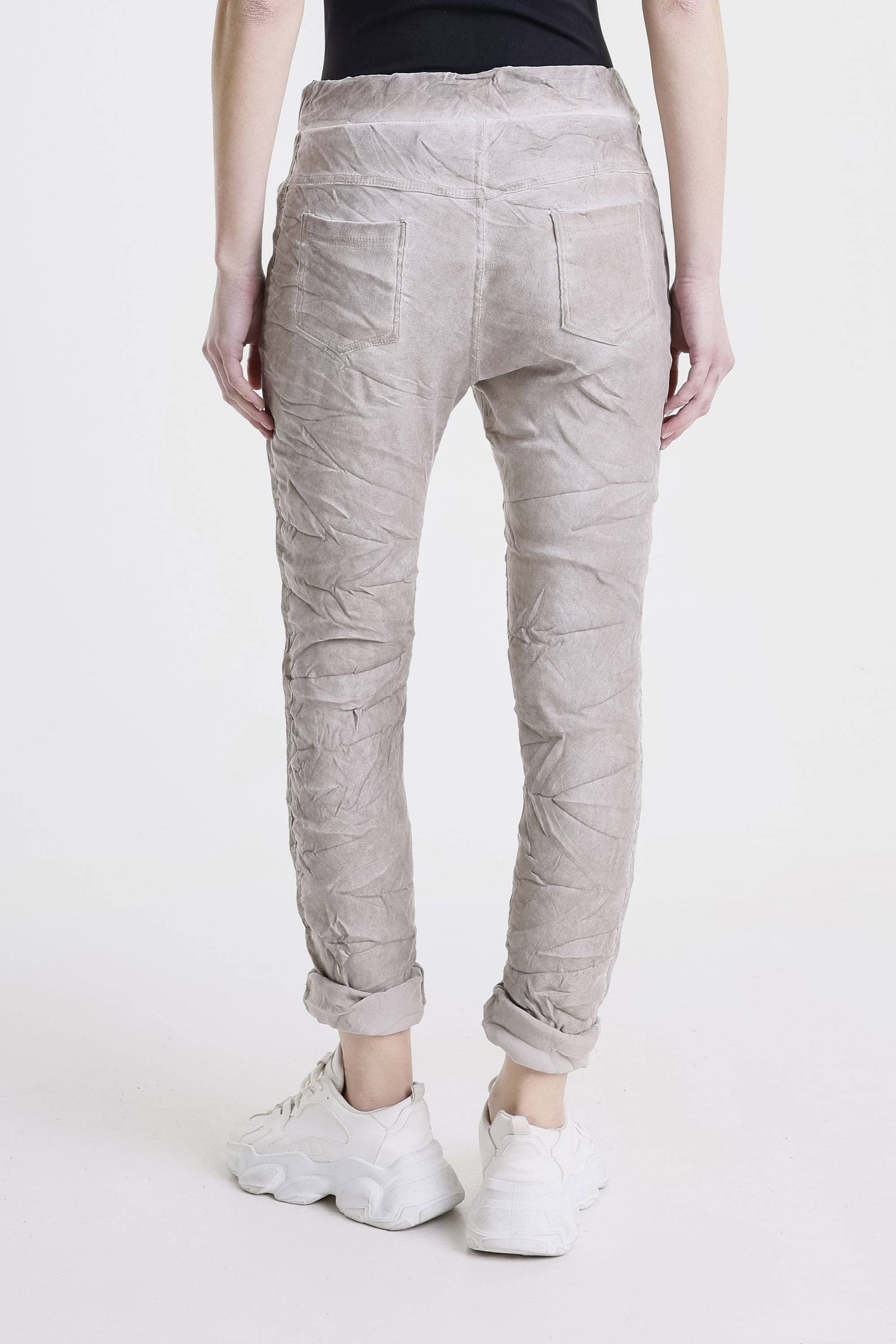 TINA Stephens Italy/Tees By Tina - Vente Pantalon – femme - Pantalon à bande tuxedo en suédine Kendyl (PL136U)3