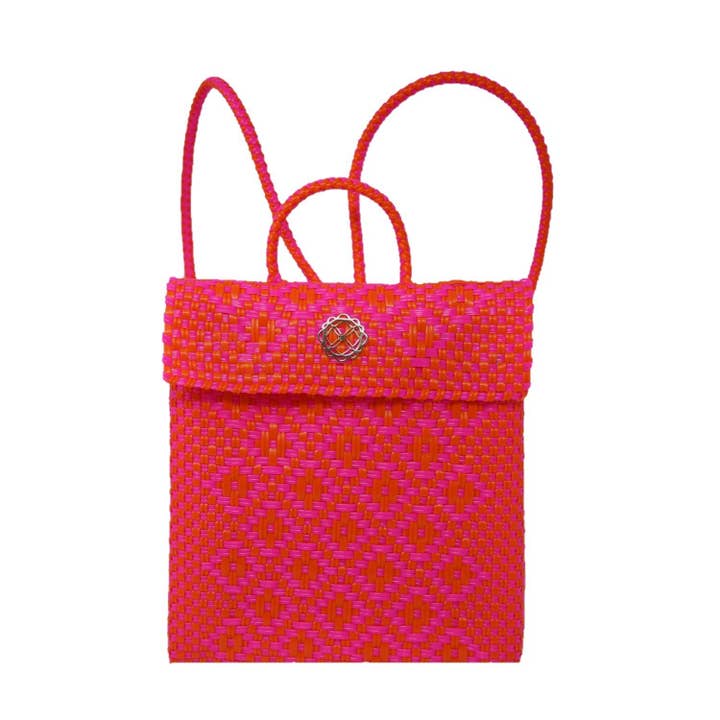 Zaino Aztec Rosa Arancio per la vendita all'ingrosso da parte di Lola's Bag by Georgina Herrera