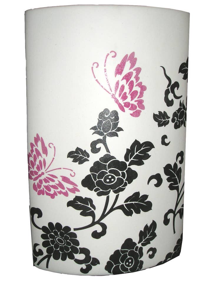 Jarrón de Porcelana Blanco con Flores ICY para venta al por mayor de Pachyderme