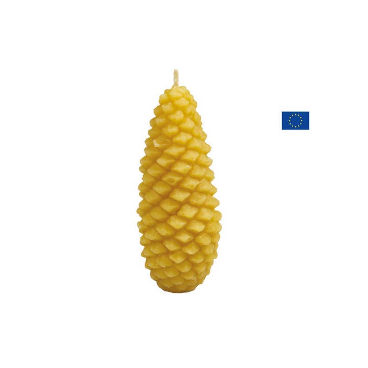 La droguerie écologique - Ah! Table! - Anaé - Venga - Wholesale Novelty Candle - 100% beeswax candle in the shape of a pine cone