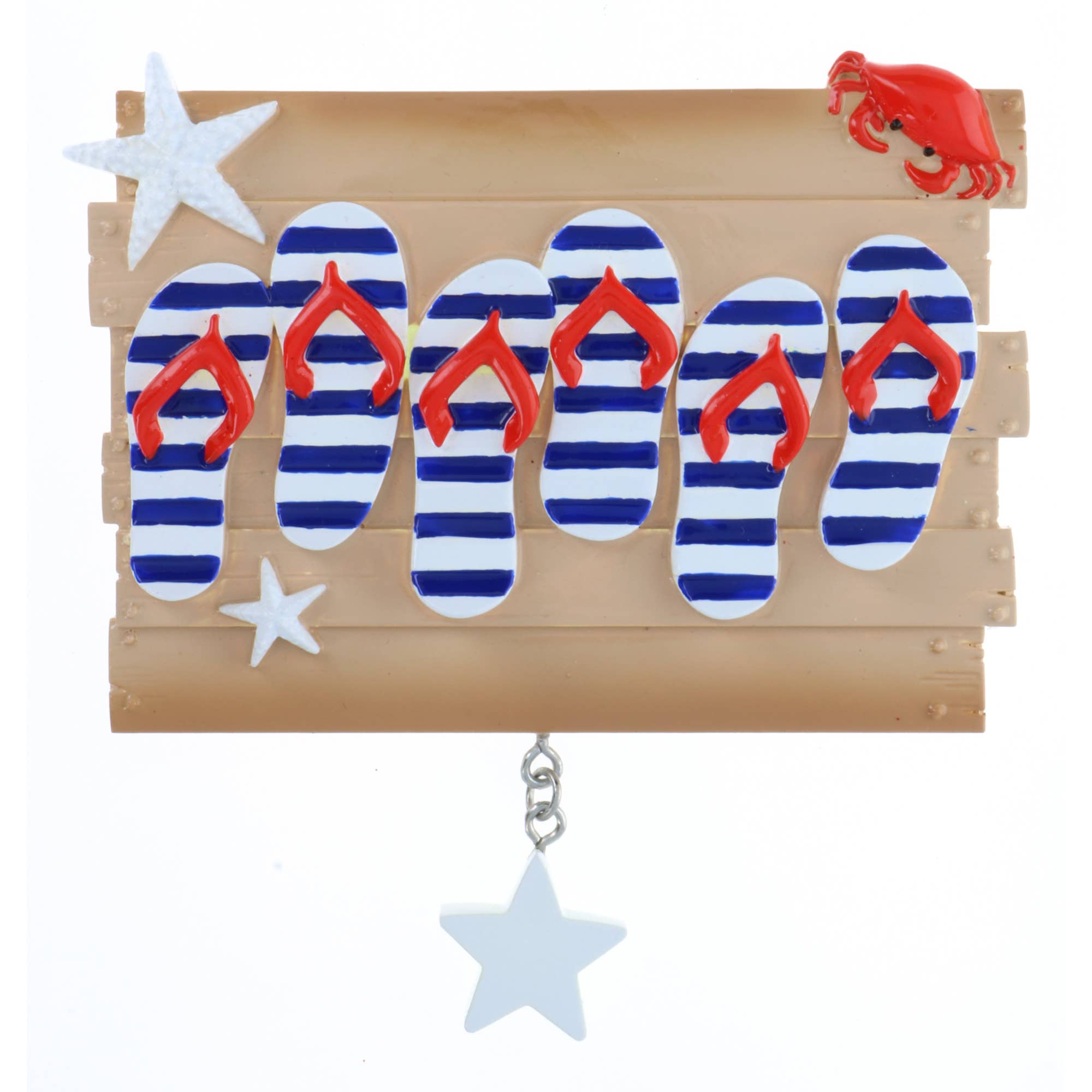 PolarX Ornaments - Wholesale Ornament - Flip Flop Family Personalized Ornament0