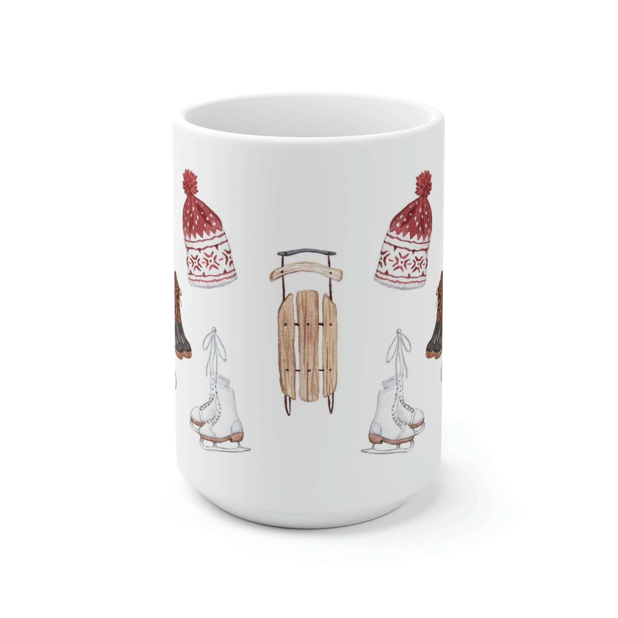 The Muddy Dog - Wholesale Coffee Mug - Winter Fun Ceramic Mug1