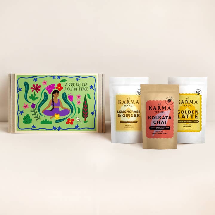 Coffret Cadeau Thé pour la vente par The Karma Tea Co.