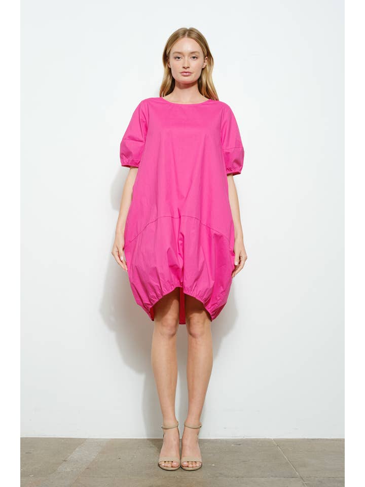 Bloidy – wholesale Klänning - Dam – Poplin Kortärmad Mini Bubble Klänning - D10482SS4