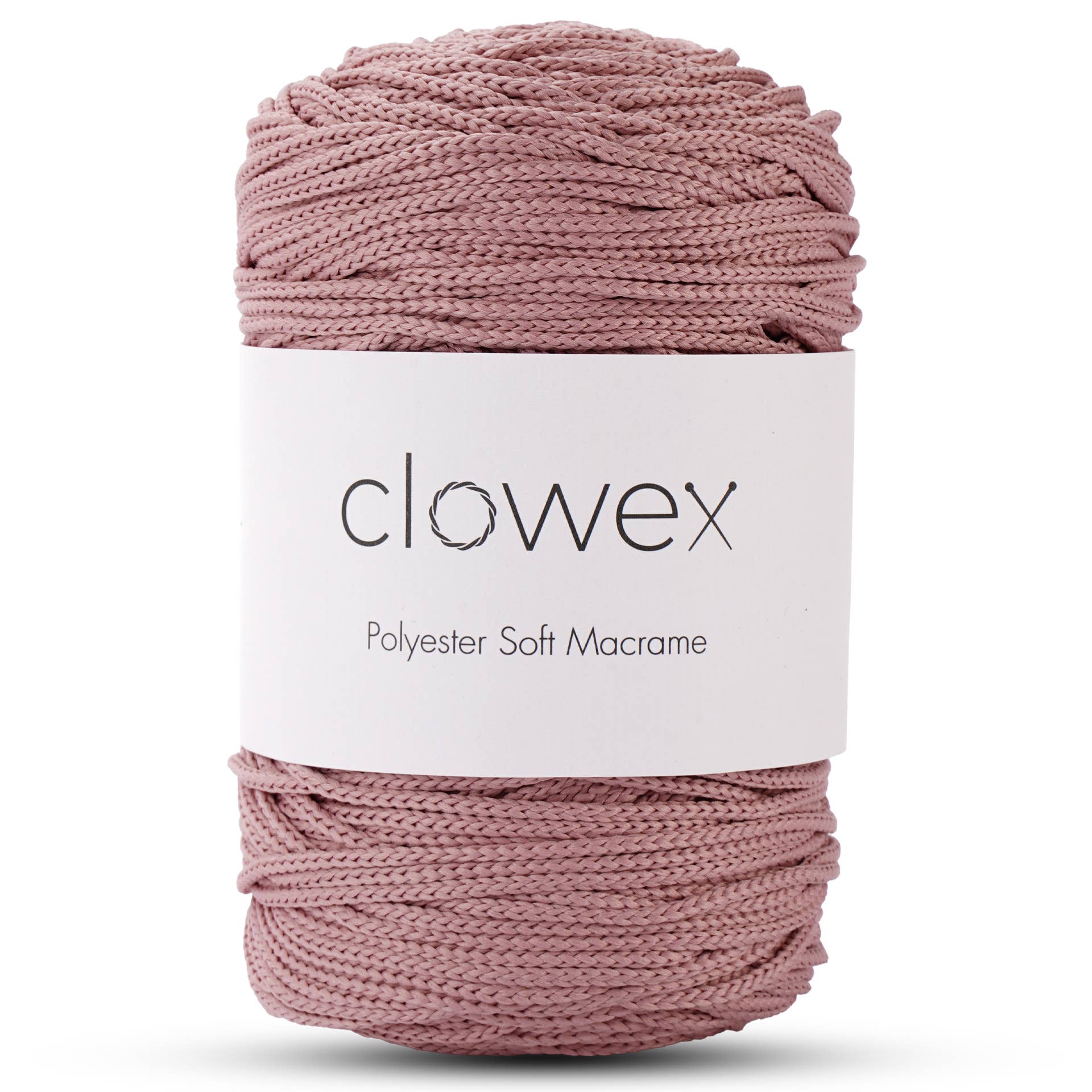 Clowex Textile LLC - Vente Fils à tricoter - Corde Macramé Douce en Polyester 2,5 mm, Fil de Corde Tressé Coloré30
