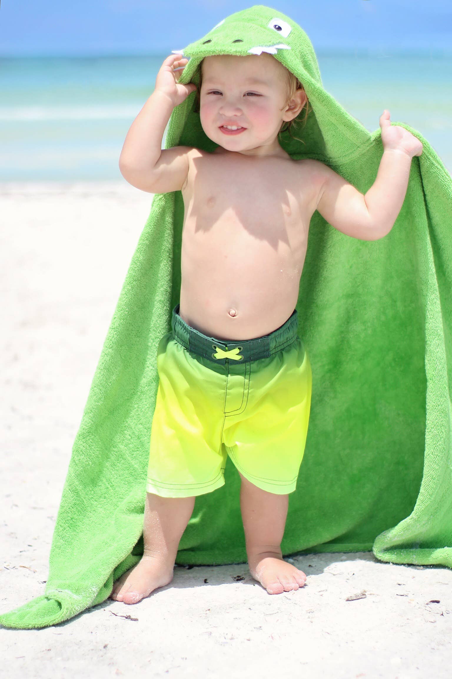 Yikes Twins - Wholesale Hooded Towel - Kids & Baby - Alligator Hooded Towel for toddlers ages 2 to 8 years old6