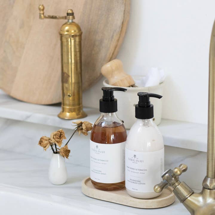 Samalanah Collection – wholesale Hand soap/wash – Dark Honey & Tobacco Hand Wash & Lotion0