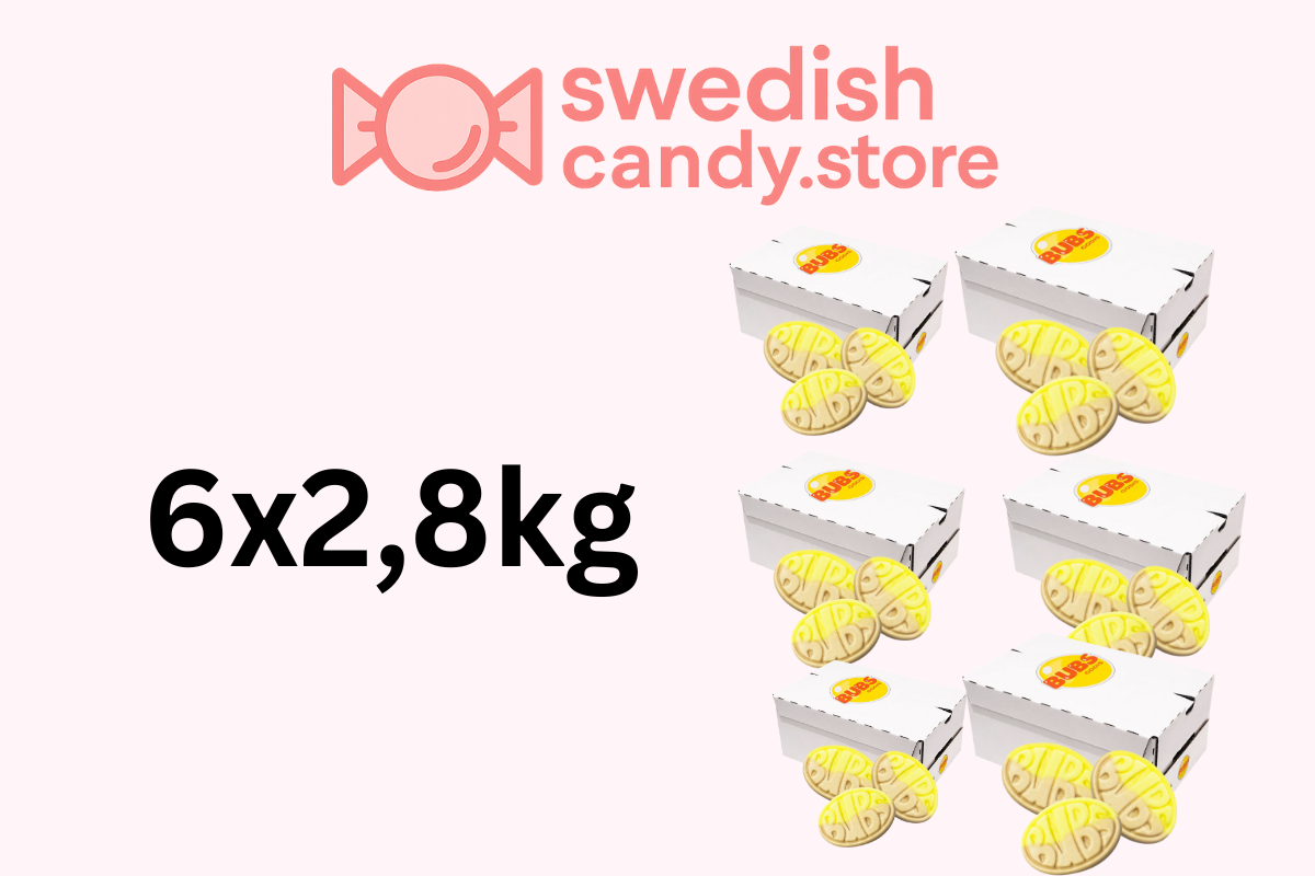 Swedish Candy.Store - Swedish Candy - Wholesale Gummy - BUBS Banana 2.8kg Swedish Candy1