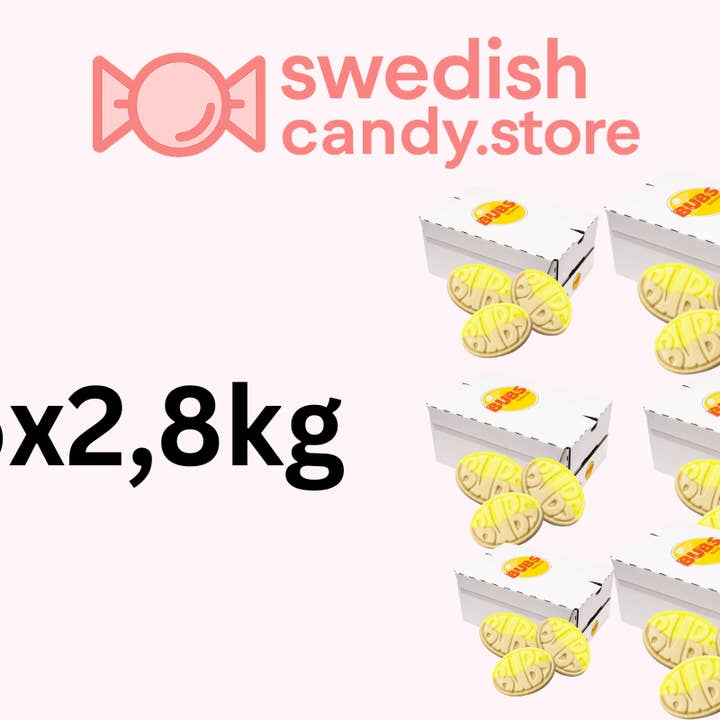 Swedish Candy.Store - Swedish Candy - Wholesale Gummy - Swedish Candy Bubs Banana 2.8kg BUBS2